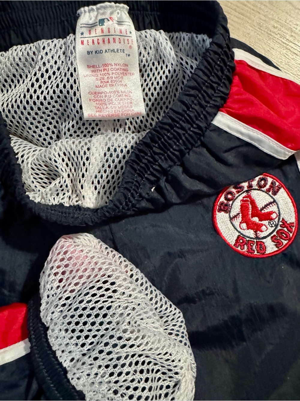 Genuine Merchandise Red Sox Navy and Red Kids Two-Piece Tracksuit - Picture 2 of 5